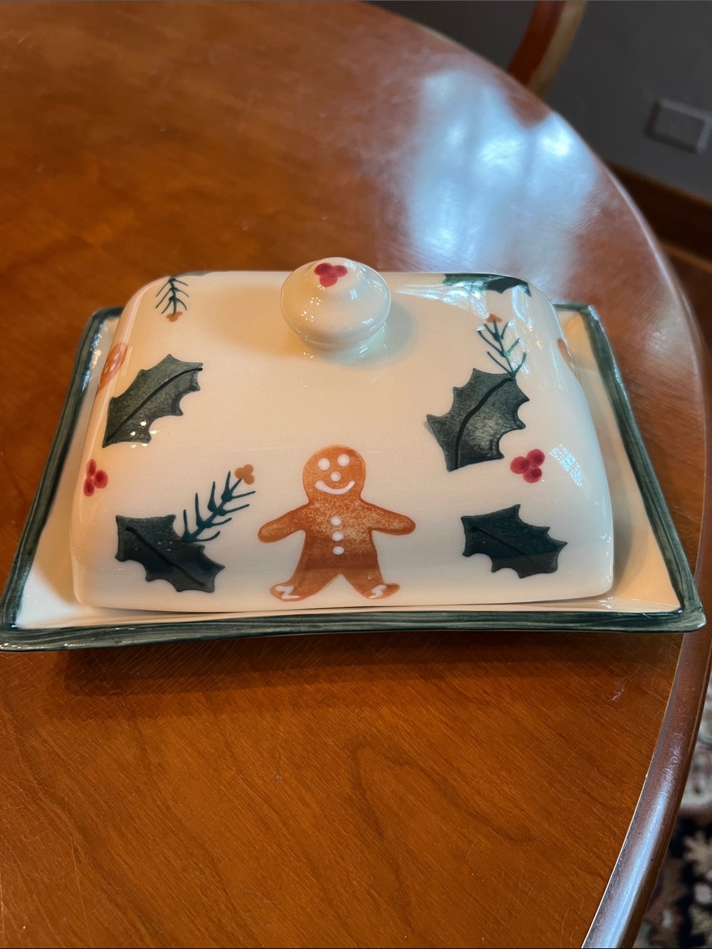 Gingerbread by Hartstone Covered Butter Dish